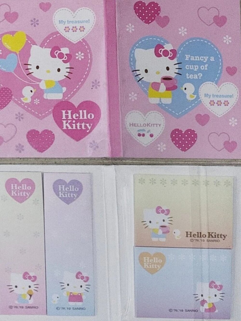 Sanrio Hello Kitty Memo pad notepad sticky note set - Picture 1 of 3